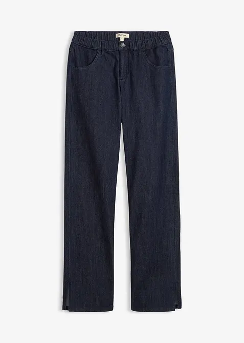 Wide leg jeans met comfortband, high waist, bonprix