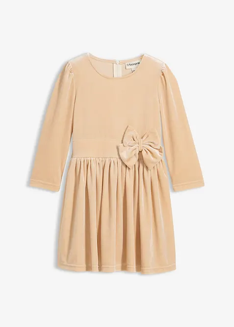 Meisjes jurk van fluweel, bonprix