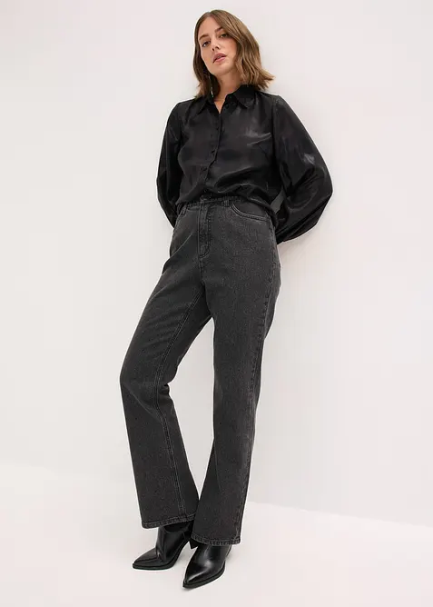 Overhemdblouse met glanzende print, bonprix