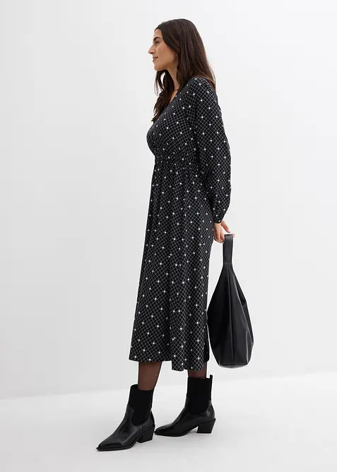 Maxi jurk van soepele viscose, bonprix