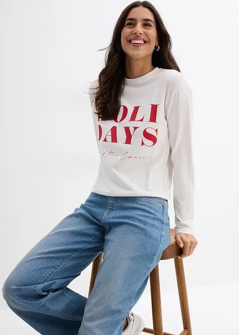 Longsleeve van een biologische katoenmix, bonprix