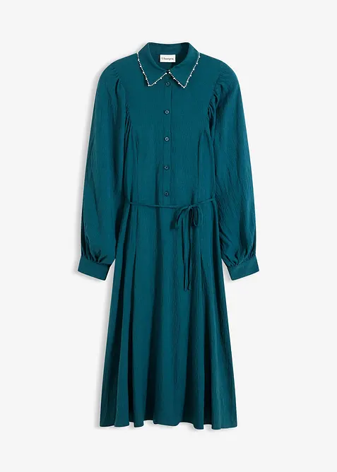 Midi-jurk met parelapplicatie, bonprix