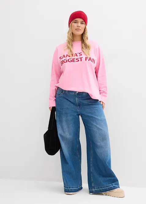 Oversized shirt van katoen, bonprix