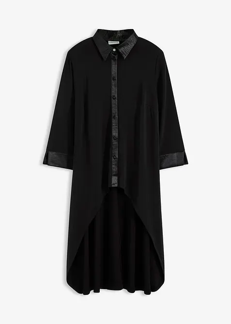 Jersey blouse met satijnen versieringen, bonprix