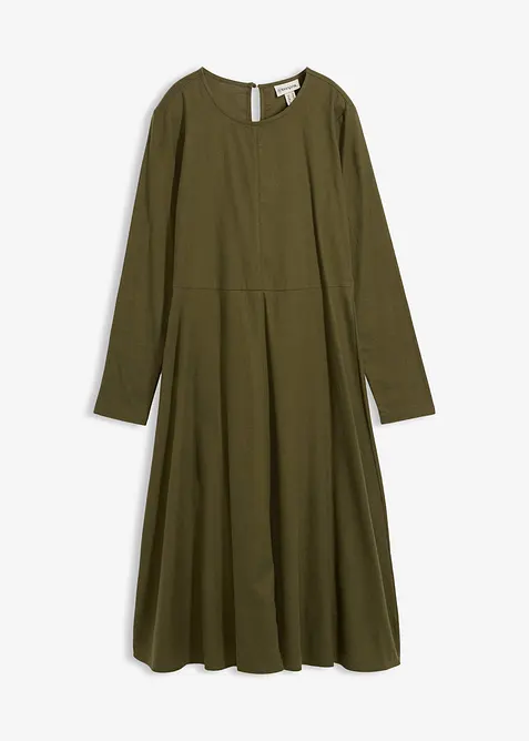 Licht flanellen jurk van katoen, bonprix