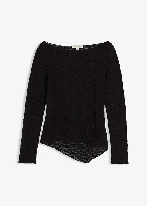 Longsleeve van kant, bonprix