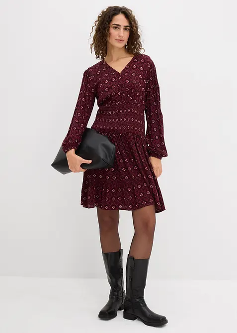 Mini jurk van soepelvallende viscose, bonprix