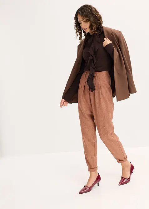 Fijngebreide trui in een soepele viscosemix, bonprix