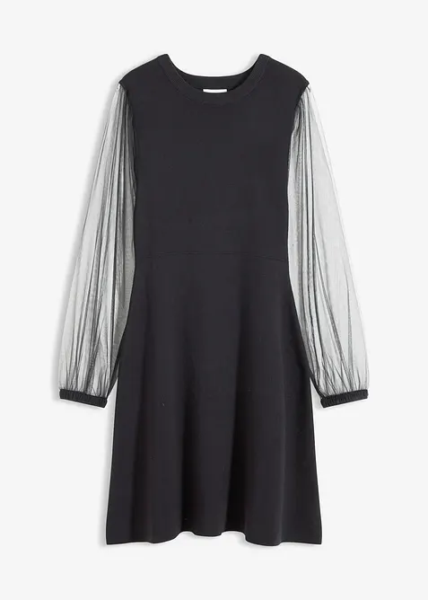 Gebreide jurk van een soepele viscosemix, bonprix