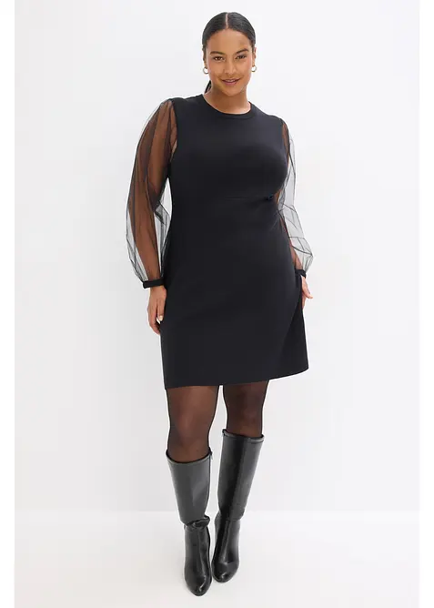 Gebreide jurk van een soepele viscosemix, bonprix