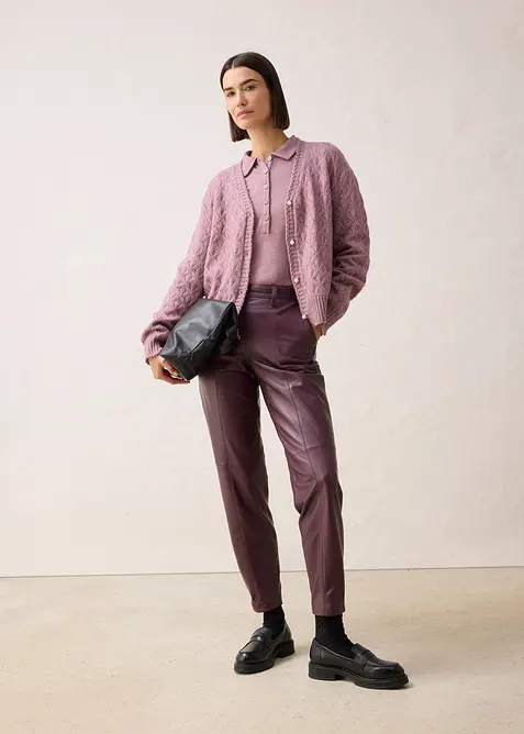 Ajour vest met wol, bonprix