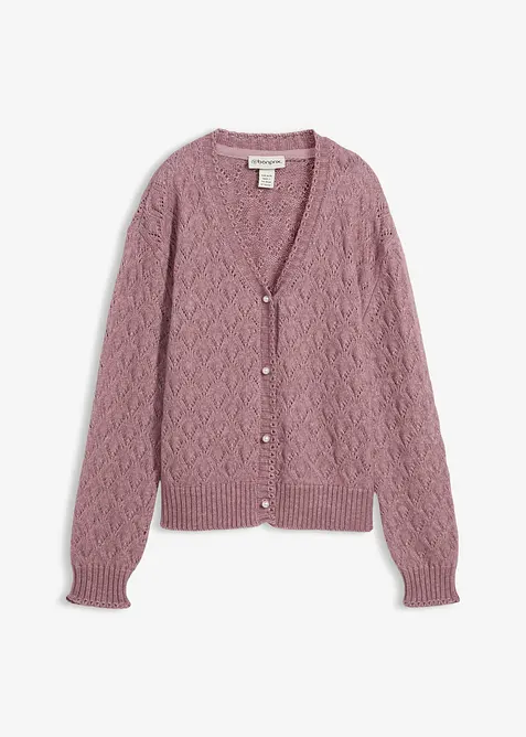 Ajour vest met wol, bonprix