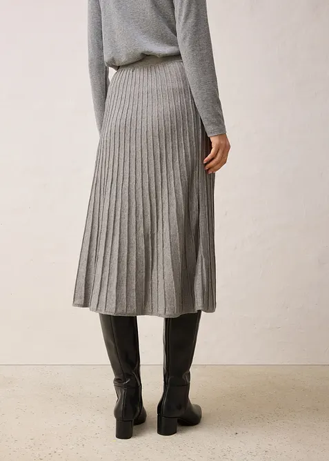 Gebreide rok met merino wol, bonprix