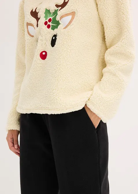 Teddy huispak met fleecebroek, bonprix