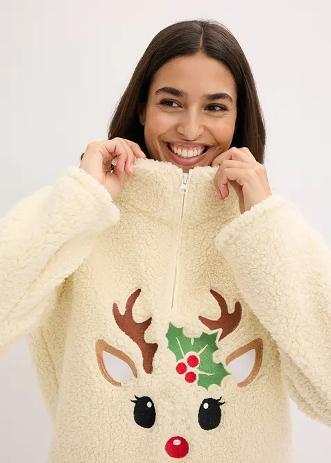 Teddy huispak met fleecebroek, bonprix