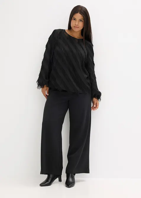 Blouse met franjes, bonprix