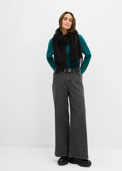 Accentuerend gebreid shirt, bonprix