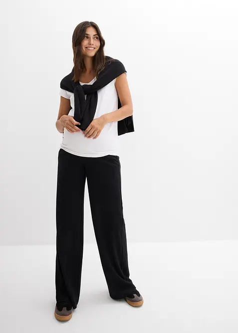 Zwangerschapsbroek van comfortabel Punto di Roma, wijde pijpen, bonprix