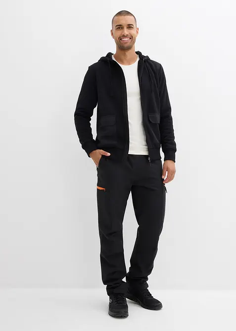 Sweatvest met capuchon en teddy voering, bonprix