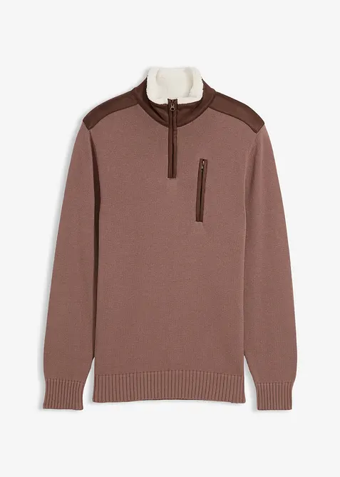 Schipperstrui met geweven rand, bonprix