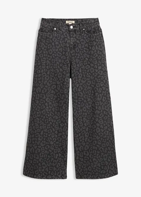 Wide leg jeans, mid waist, bonprix