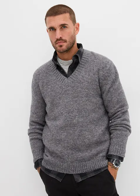 Makkelijk te onderhouden grof gebreide trui, bonprix