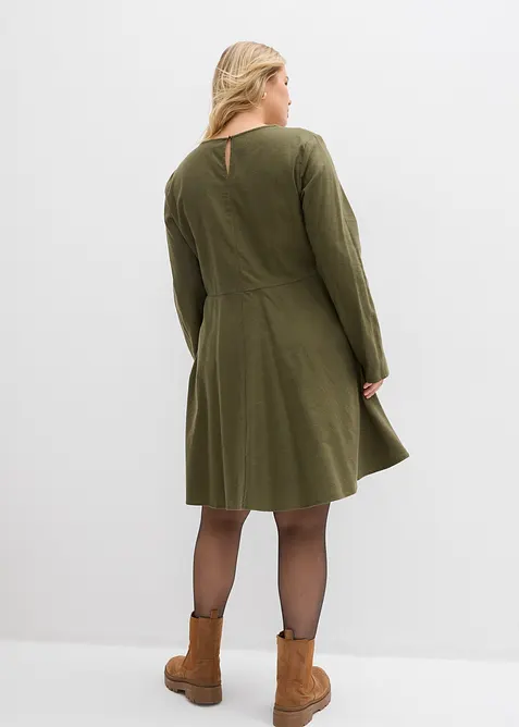 Flanellen jurk van puur katoen, bonprix