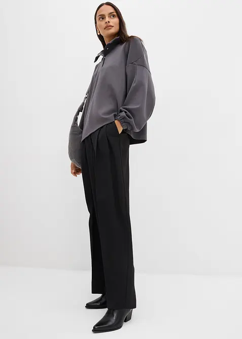 Oversized sweater van scuba, bonprix