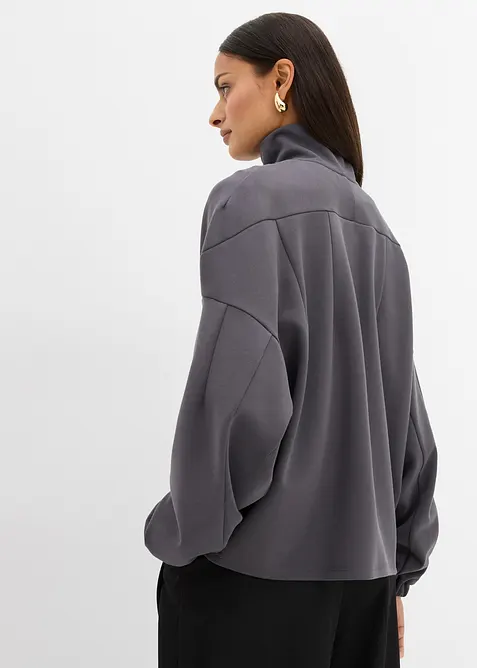 Oversized sweater van scuba, bonprix