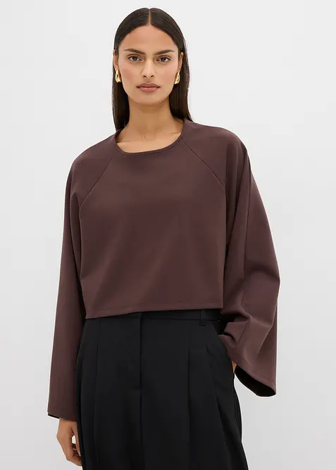 Cape shirt met lange mouwen, bonprix