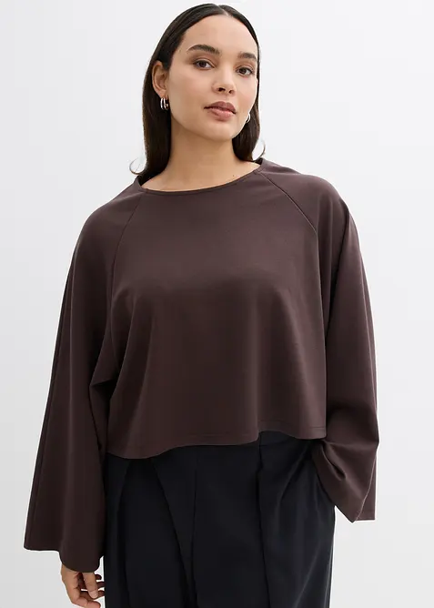 Cape shirt met lange mouwen, bonprix