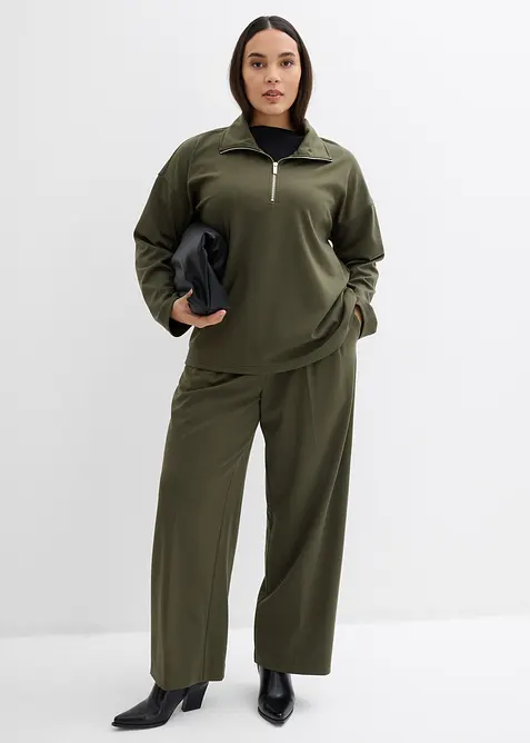 Bandplooibroek van een viscosemix, bonprix