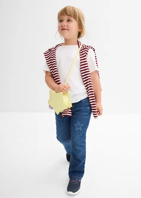 Thermo bootcut jeans, mid waist, bonprix