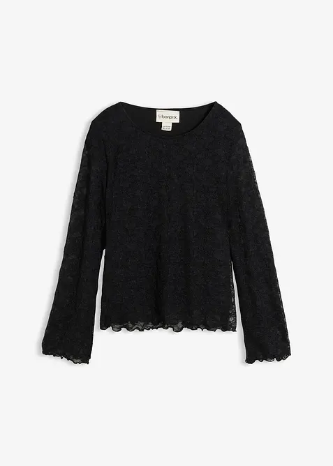 Longsleeve van kant, bonprix