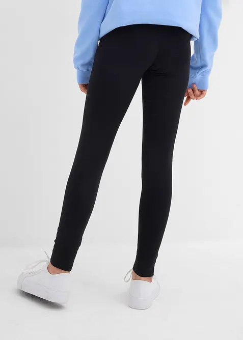 Thermo legging van een elastische katoenmix (set van 3), bonprix