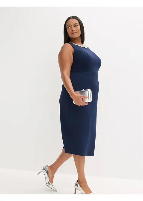 Cocktailjurk met strassapplicatie, bonprix