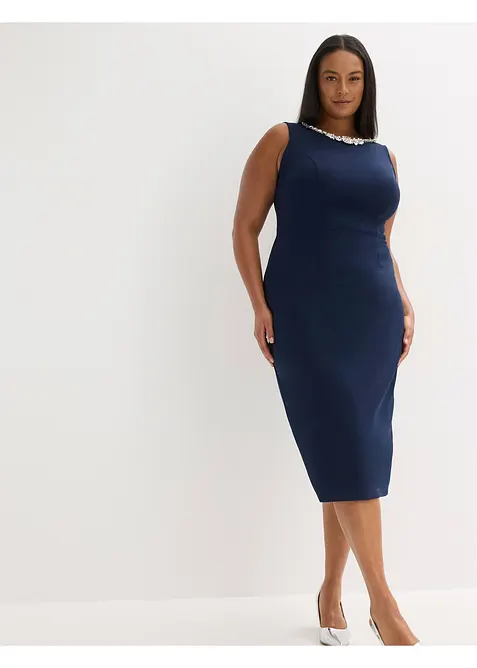 Cocktailjurk met strassapplicatie, bonprix