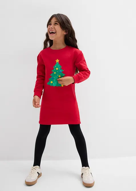 Sweaterjurk met kerstmotief, bonprix