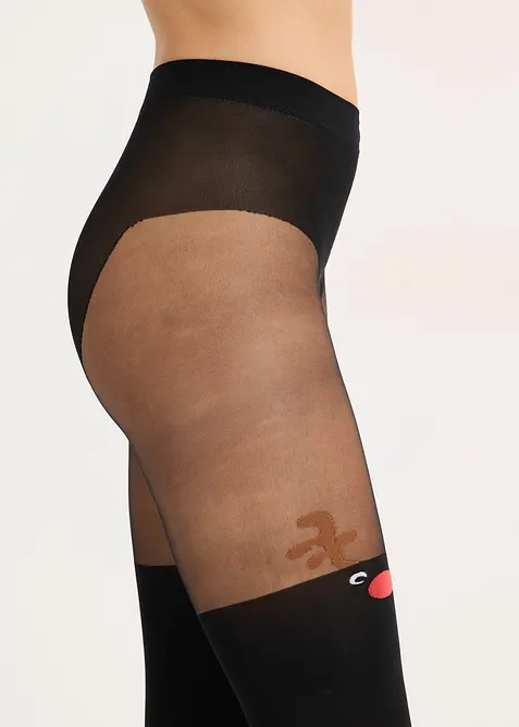 Panty met kerstmotief, bonprix