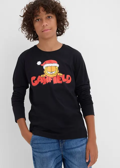 Garfield longsleeve met kerstmotief van puur katoen, Garfield