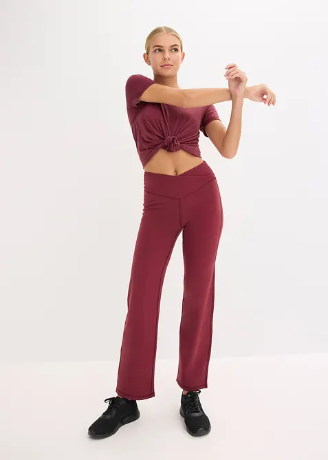 Thermo sportbroek van zacht materiaal, rechte pijpen, bonprix