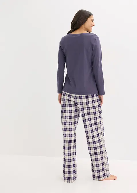 Pyjama met flanellen broek, bonprix