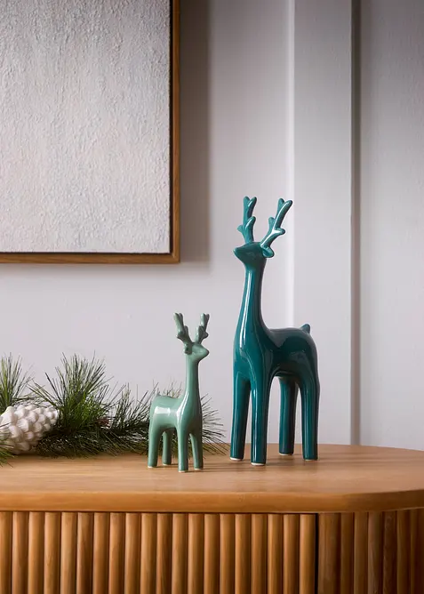 Ornament hert (2-dlg. set), bonprix