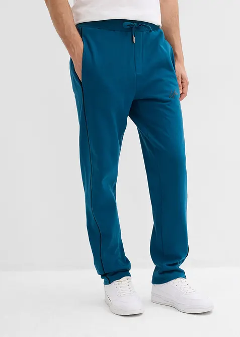 Sweatpants van katoen met contrastereden details, bonprix