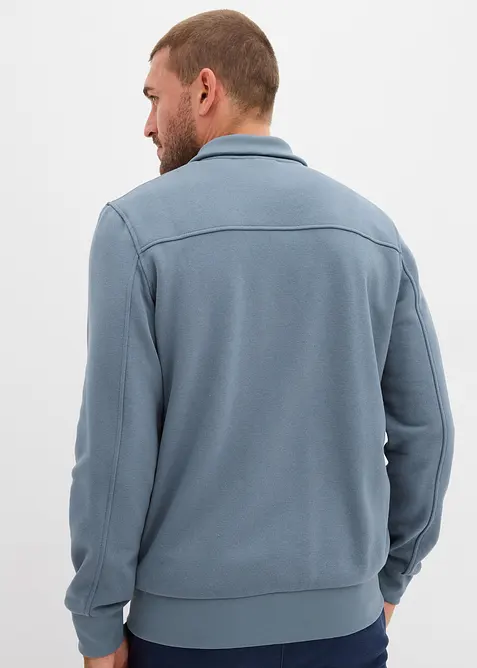 Sweatvest van een materiaalmix, bonprix