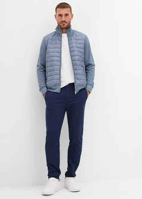 Sweatvest van een materiaalmix, bonprix