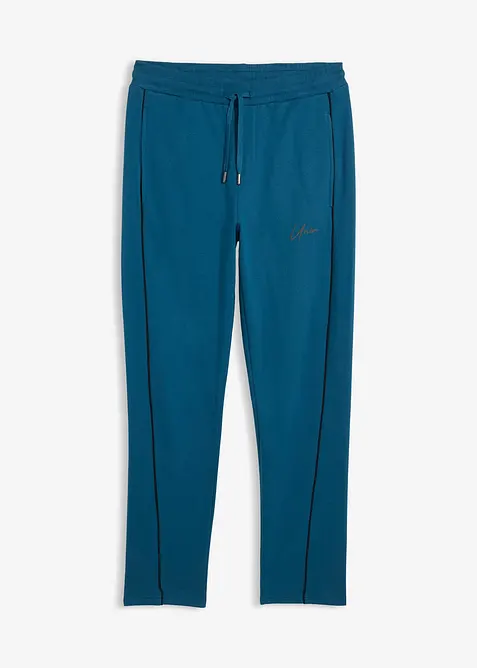 Sweatpants van katoen met contrastereden details, bonprix