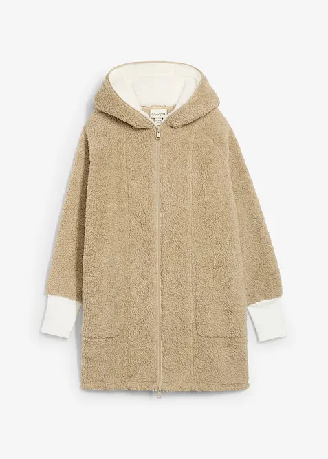 Teddy fleece vest, oversized, bonprix