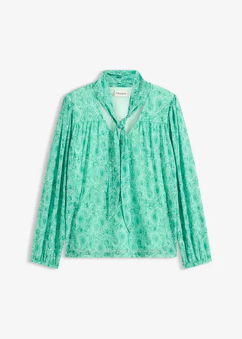 Longsleeve van elegant mesh, bonprix