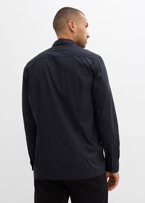 Overhemd en vlinderstrik van biologisch katoen (2-dlg. set), bonprix